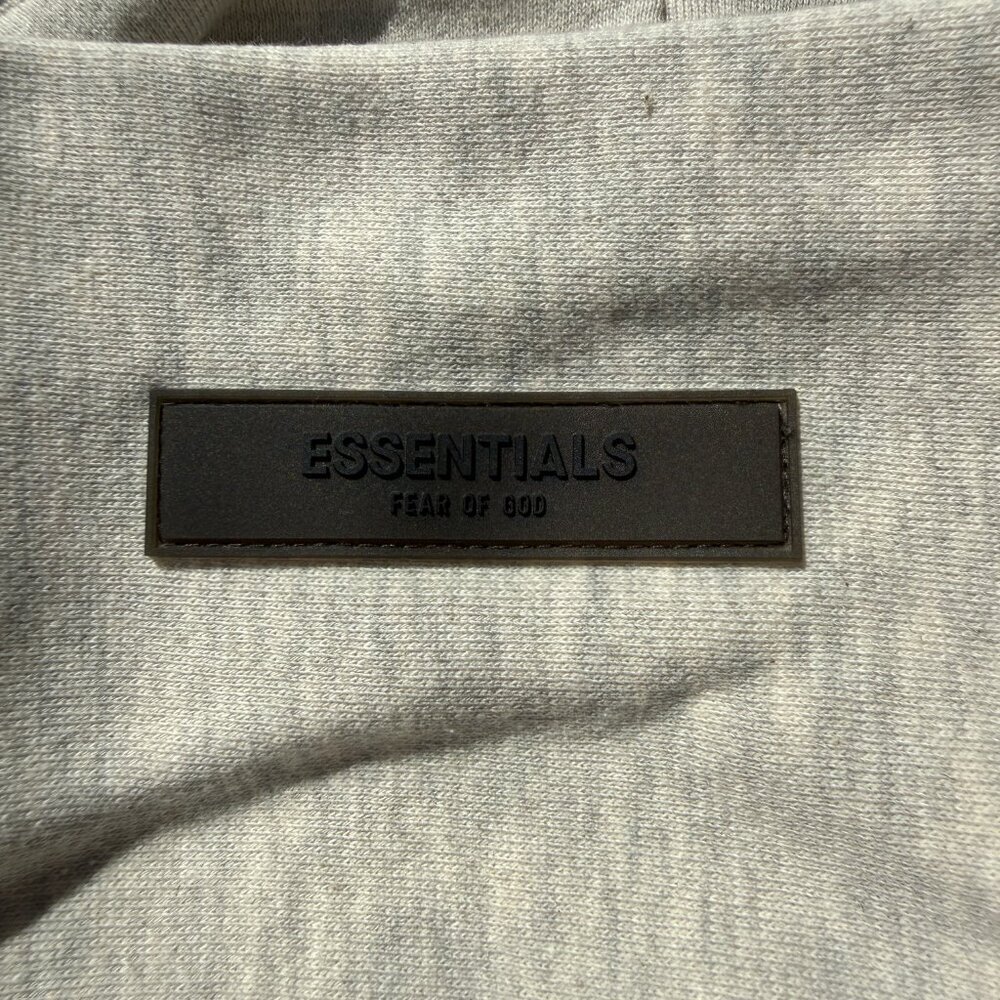 Fear of God Essentials Hoodie Grey Light Oatmeal Size Large - Picture 7 of 16